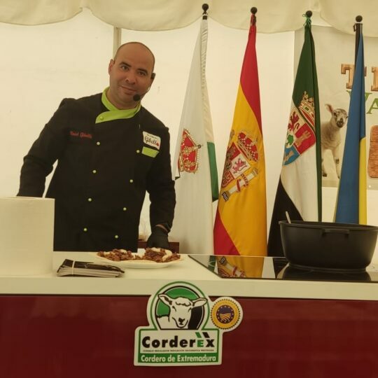 David Gibello en la cocina