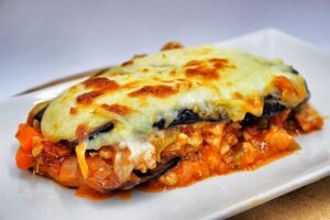 Lasaña de Berenjenas marinada